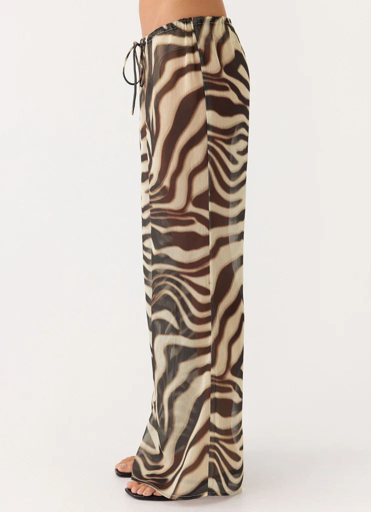 Pantalon Jadia à Jambes Large - Zèbre