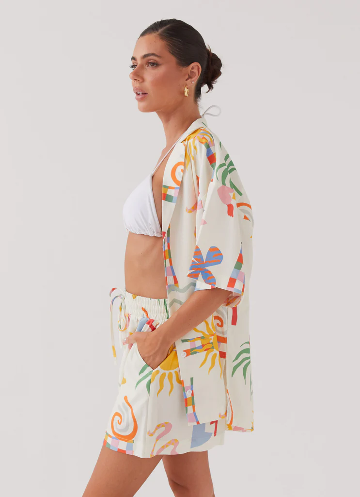 Shorts en lin Tallulah - Palm d'été