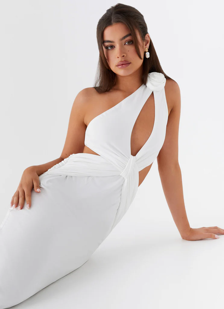 Robe maxi Lovesome Rosa - Blanc