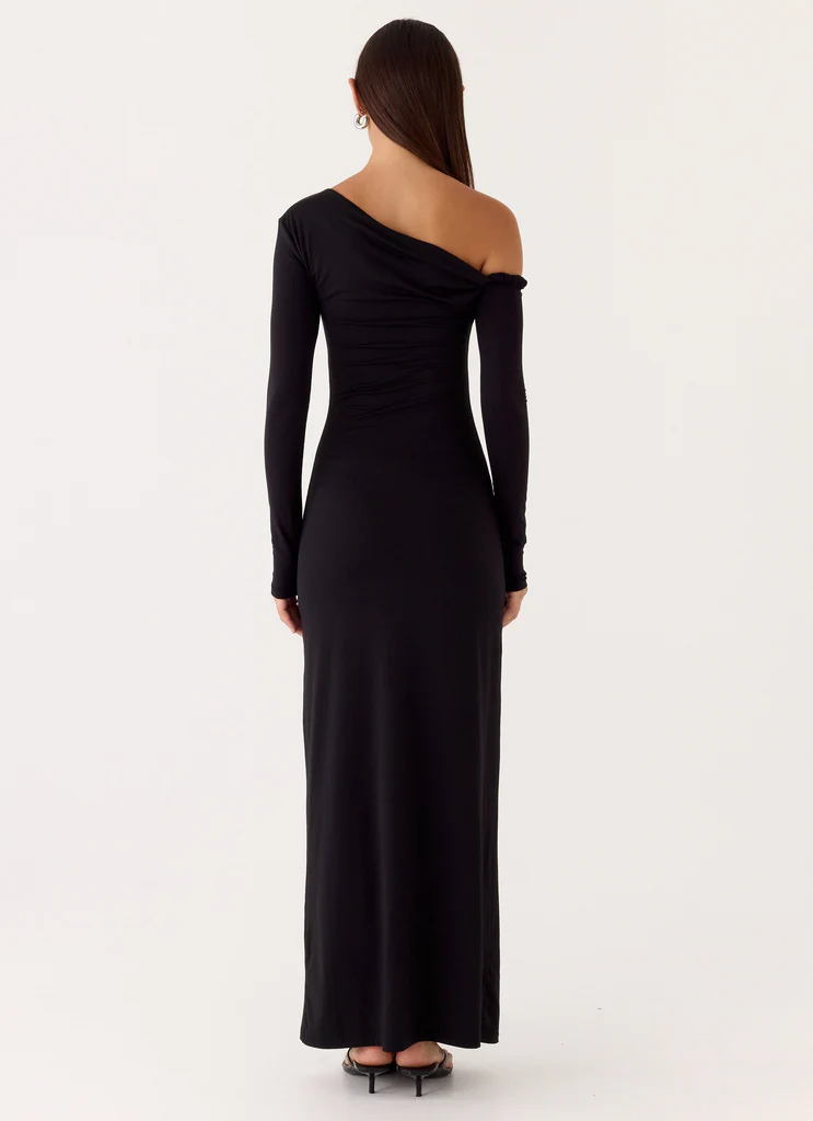 Robe maxi Jordana Twist - Noir