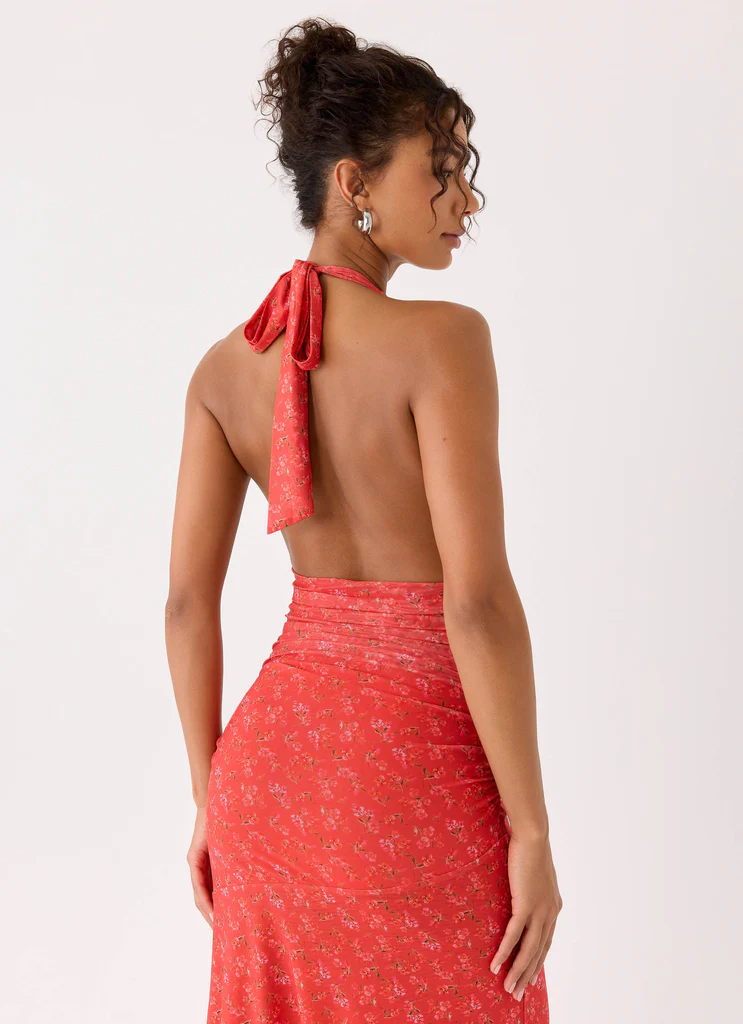 Robe Maxi Esme - Rouge Magenta Rose