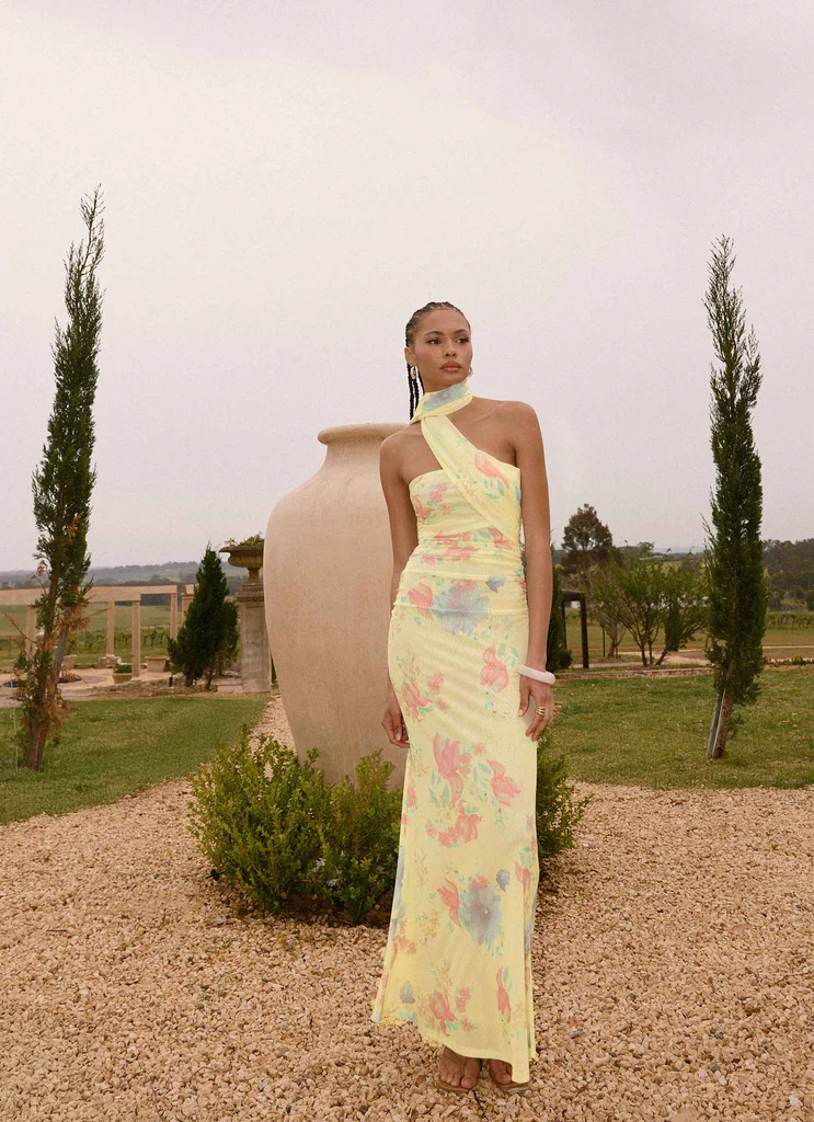 Robe maxi Songbird - Printemps des prairies