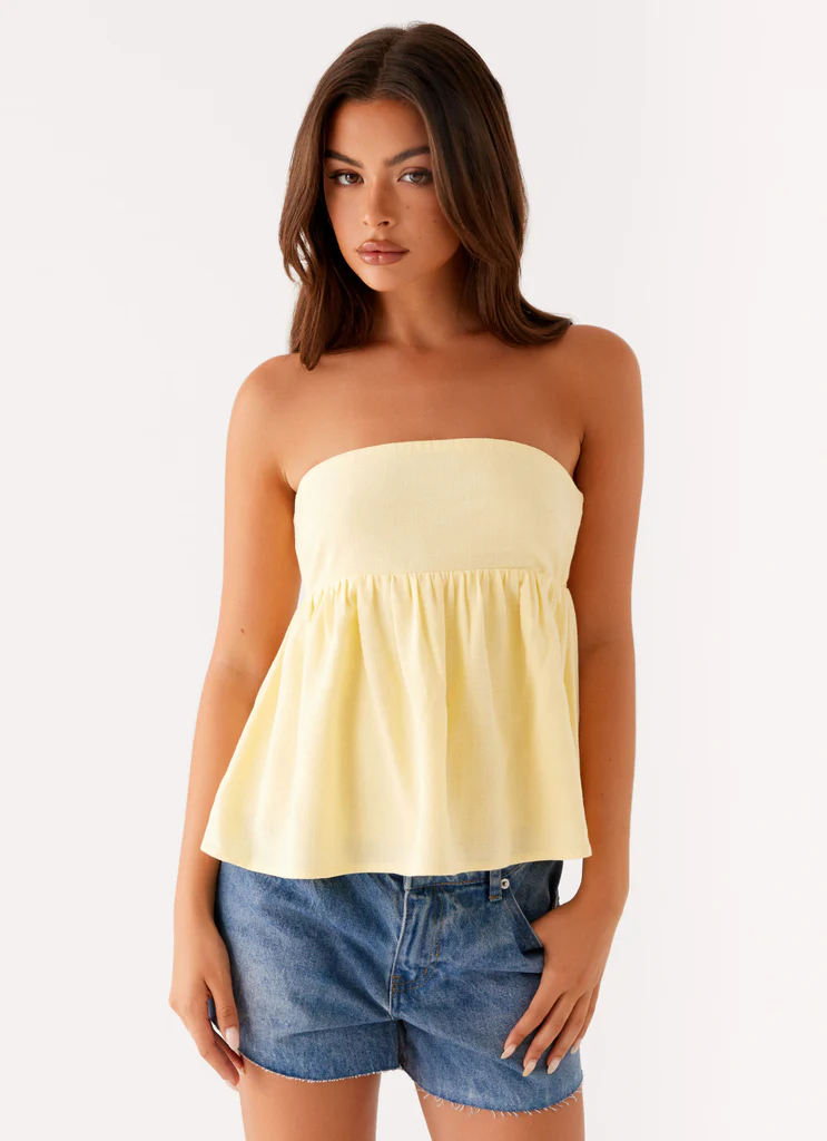 Top tube Cassie - Jaune