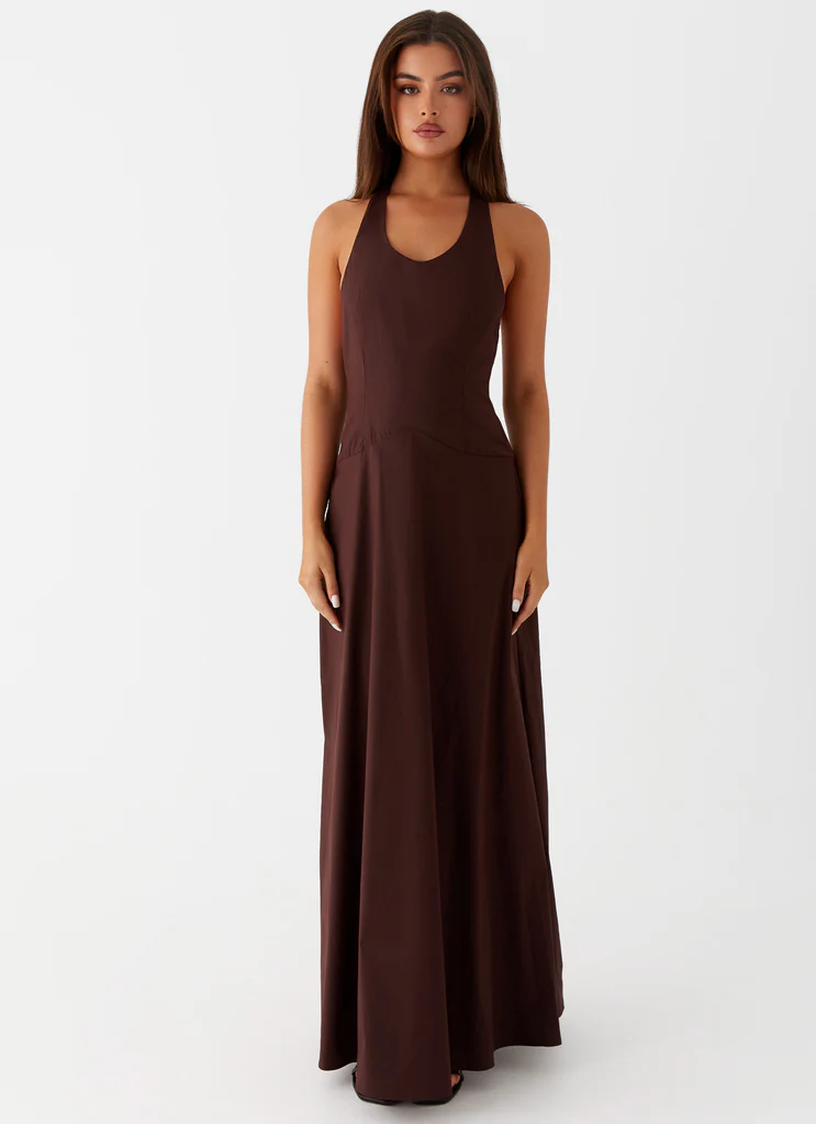 Robe Maxi Vestige - Chocolat