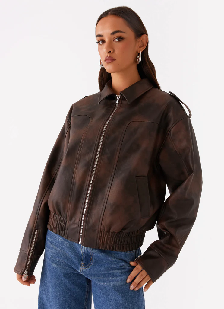 Veste Bomber Chicago - Chocolat