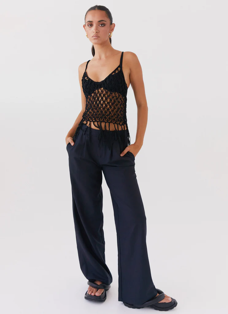 Top en maille Metro Wilds - Noir