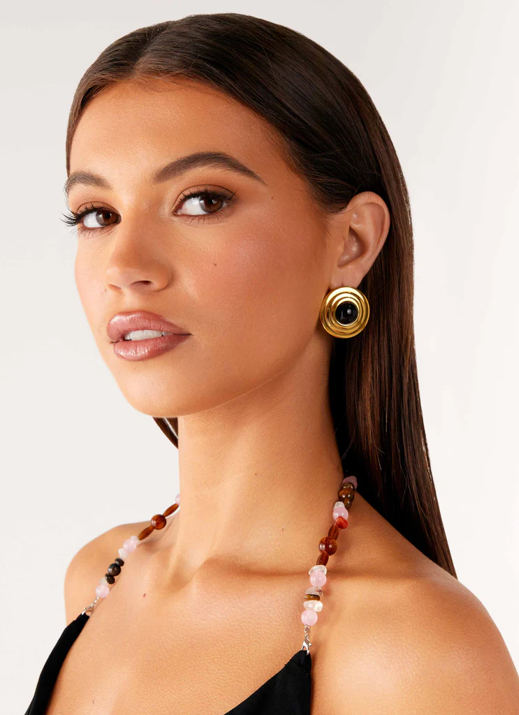 Boucles d'oreilles Kalia - Noir