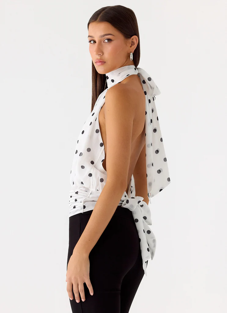 Top en Chiffon Willow - Pointes Blanches