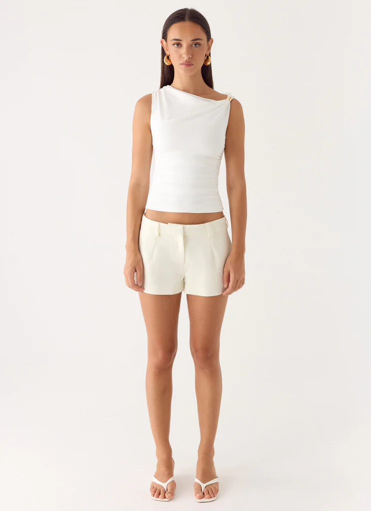 Top Short Notice - Blanc