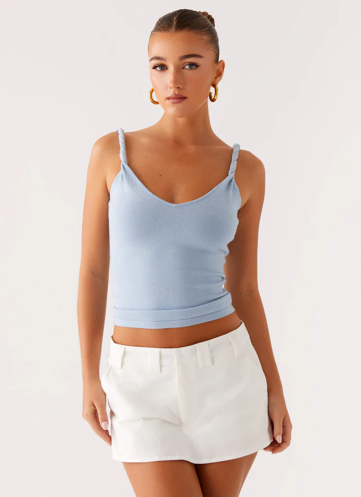 Mini-short en lin à la mode - Blanc