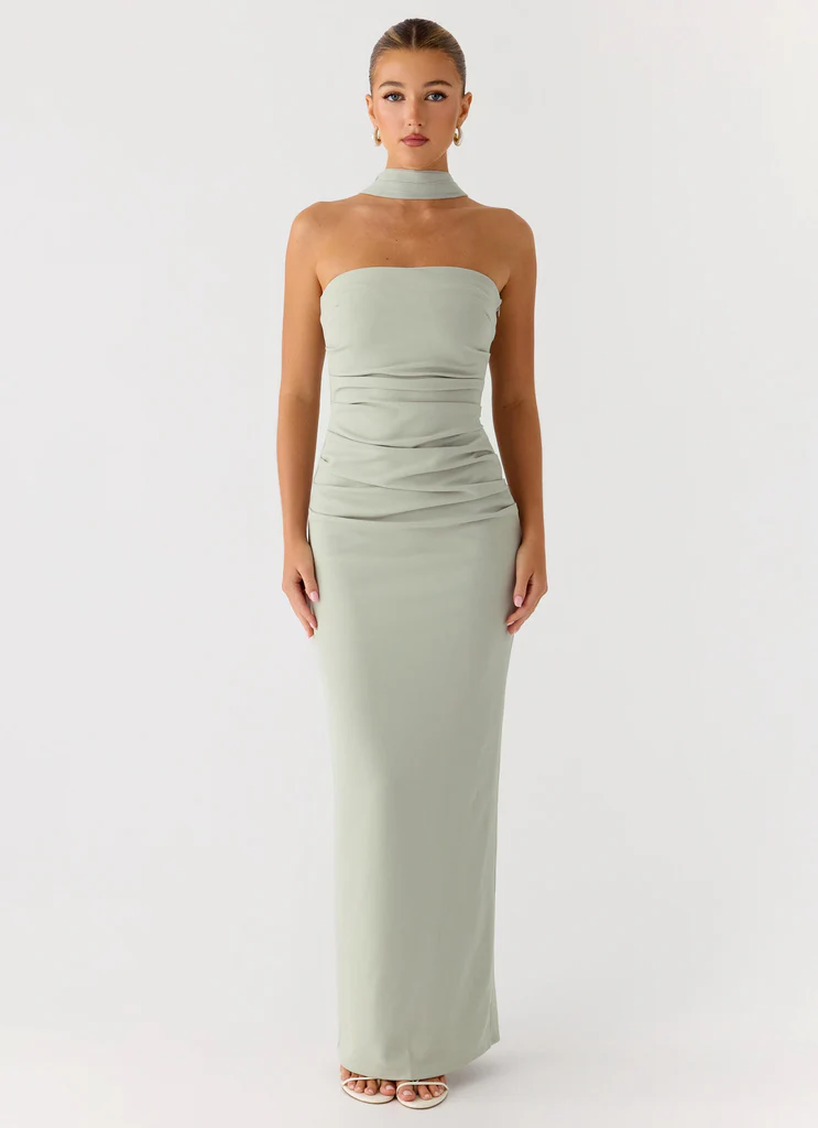 Robe Maxi Libra - Sage Pastel