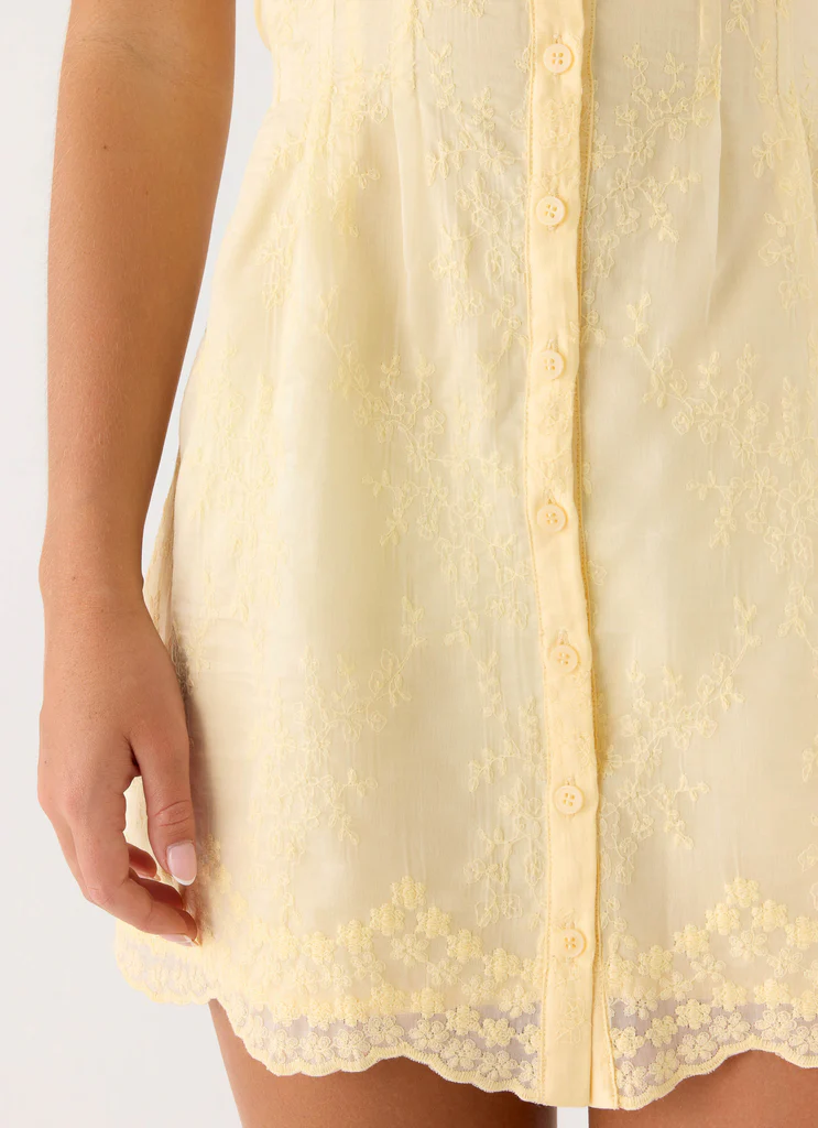 Robe Mini Burning Bright - Jaune Beurre