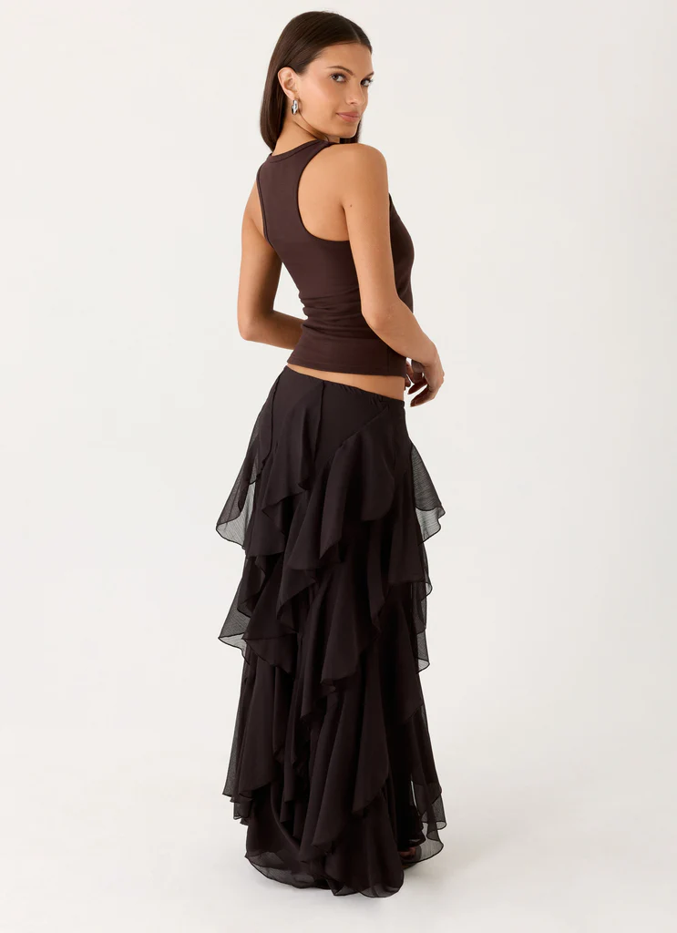 Jupe Maxi Silvanna - Chocolat