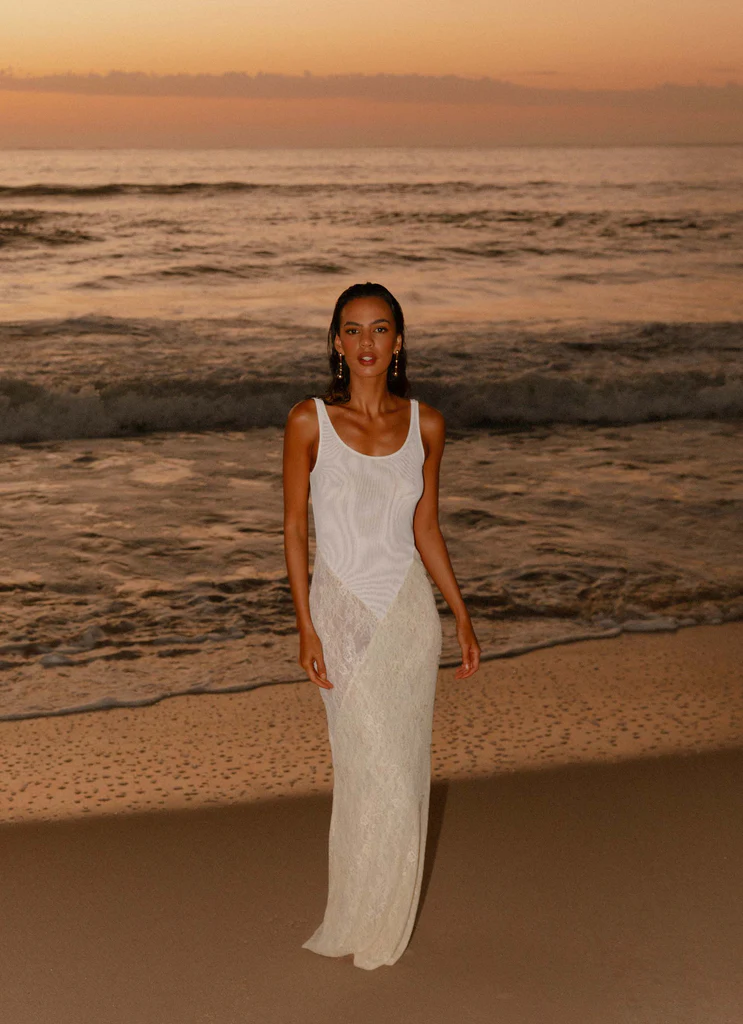 Robe maxi Twilight Dreams - Jaune