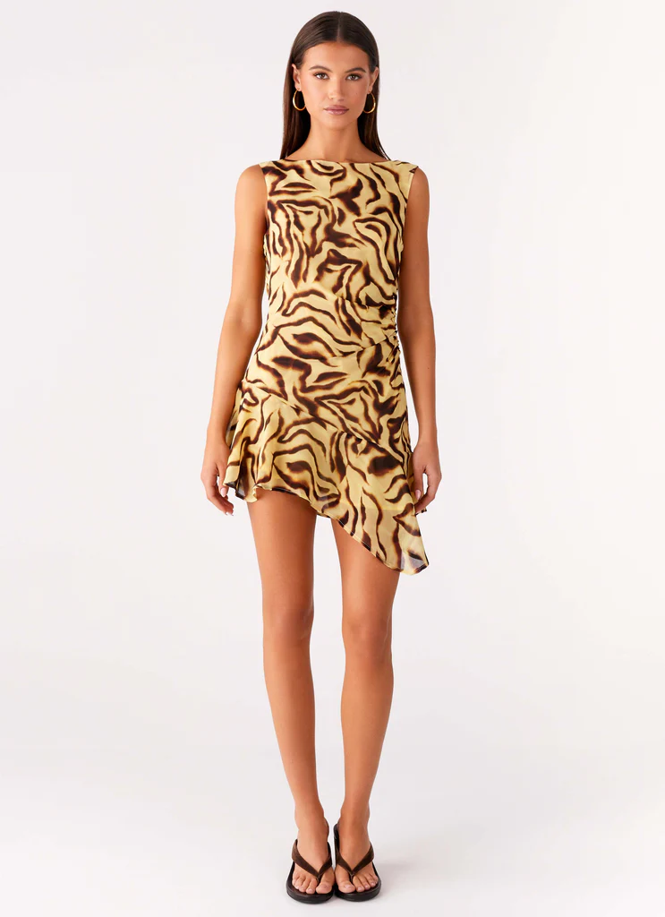 Robe Mini Asymétrique Maris – Imprimé Laguna Robe Mini Asymétrique Maris - Imprimé Laguna