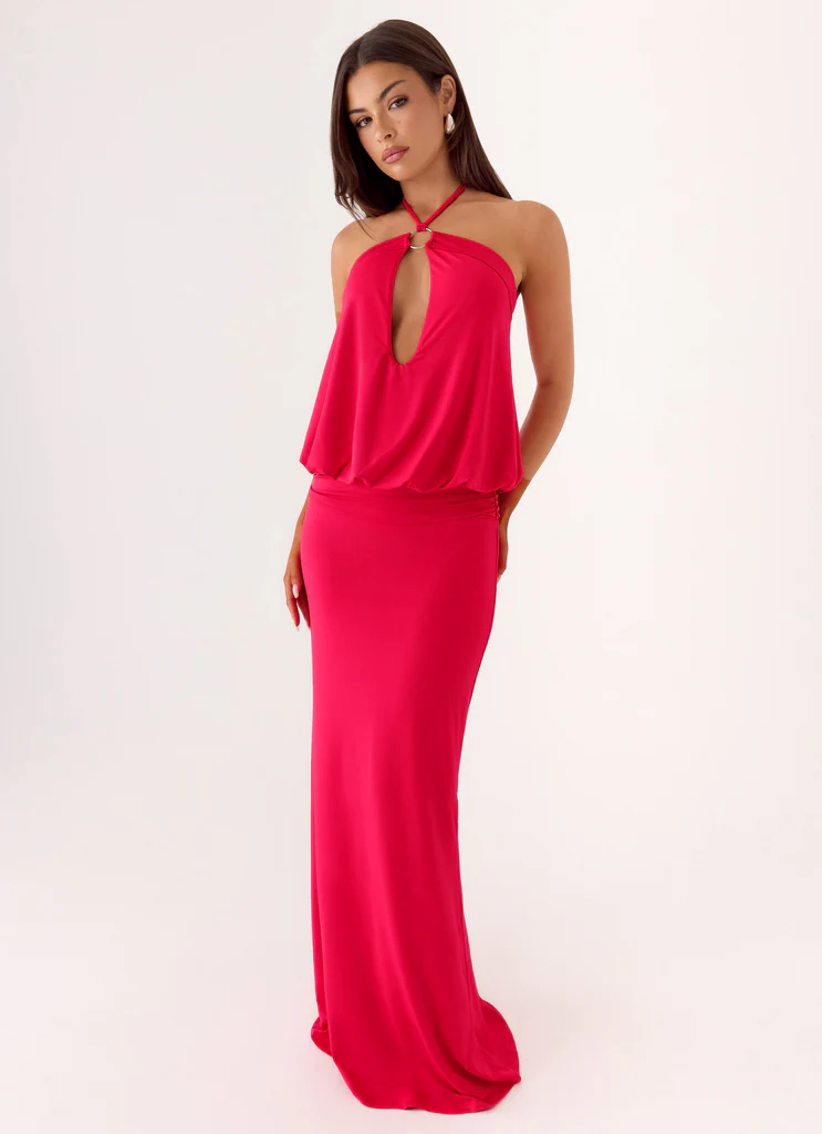 Robe Maxi Telling You - Rouge Magenta