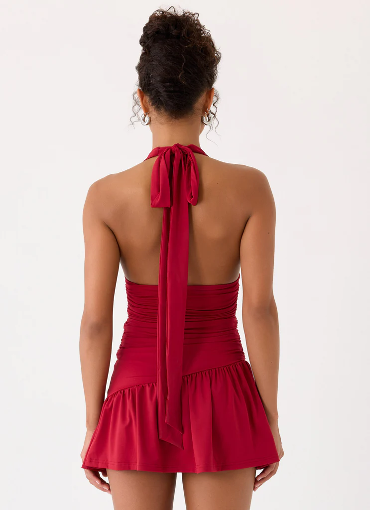 Robe Mini Esme - Rouge Magenta