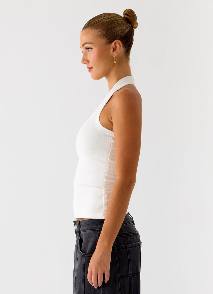 Halter Nauton à Rayures - Blanc