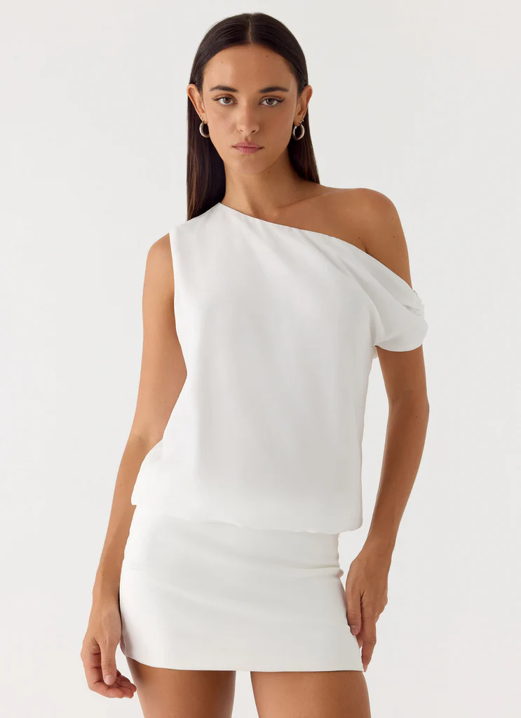 Robe Mini Stick Around - Blanc