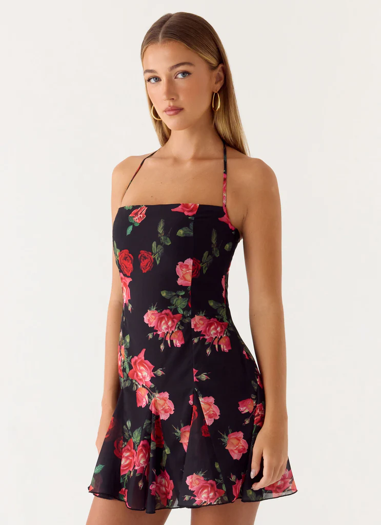 Nikyta Micro Mini Dress - Midnight Bloom