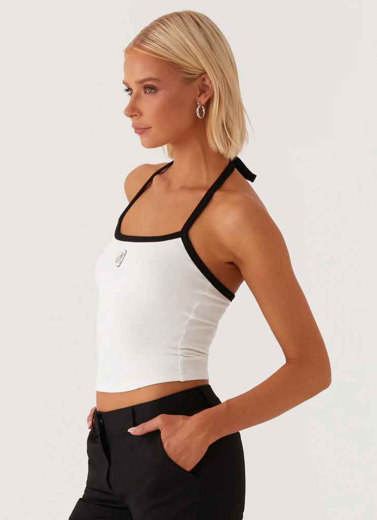 Halter Signature Monogram - Blanc