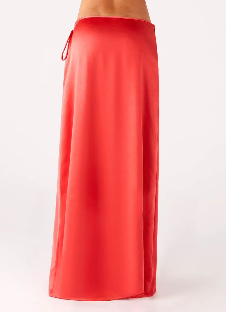 Jupe Maxi Wrap Pollie – Corail Jupe Maxi Wrap Pollie - Corail