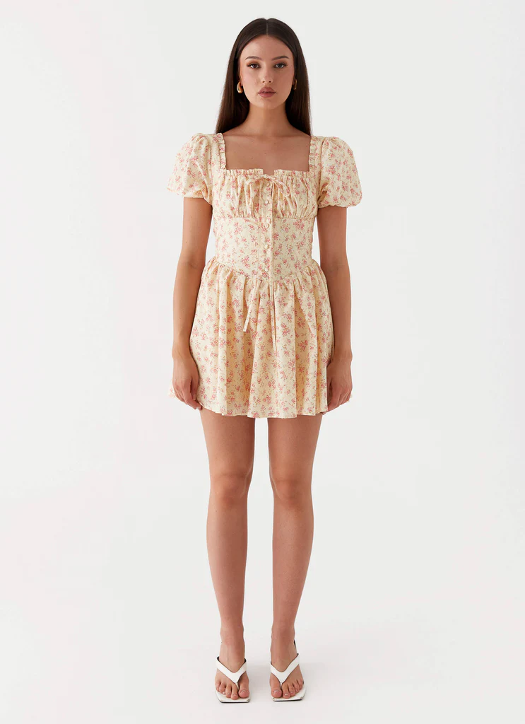 Robe Mila Mini - Floral Ditsy Jaune