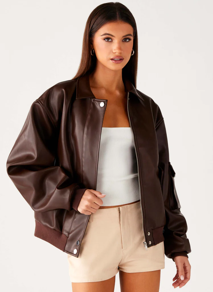 Veste Bomber Indara - Chocolat