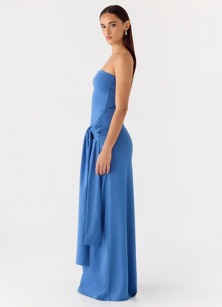 Robe maxi Stole My Heart - Navy lavé