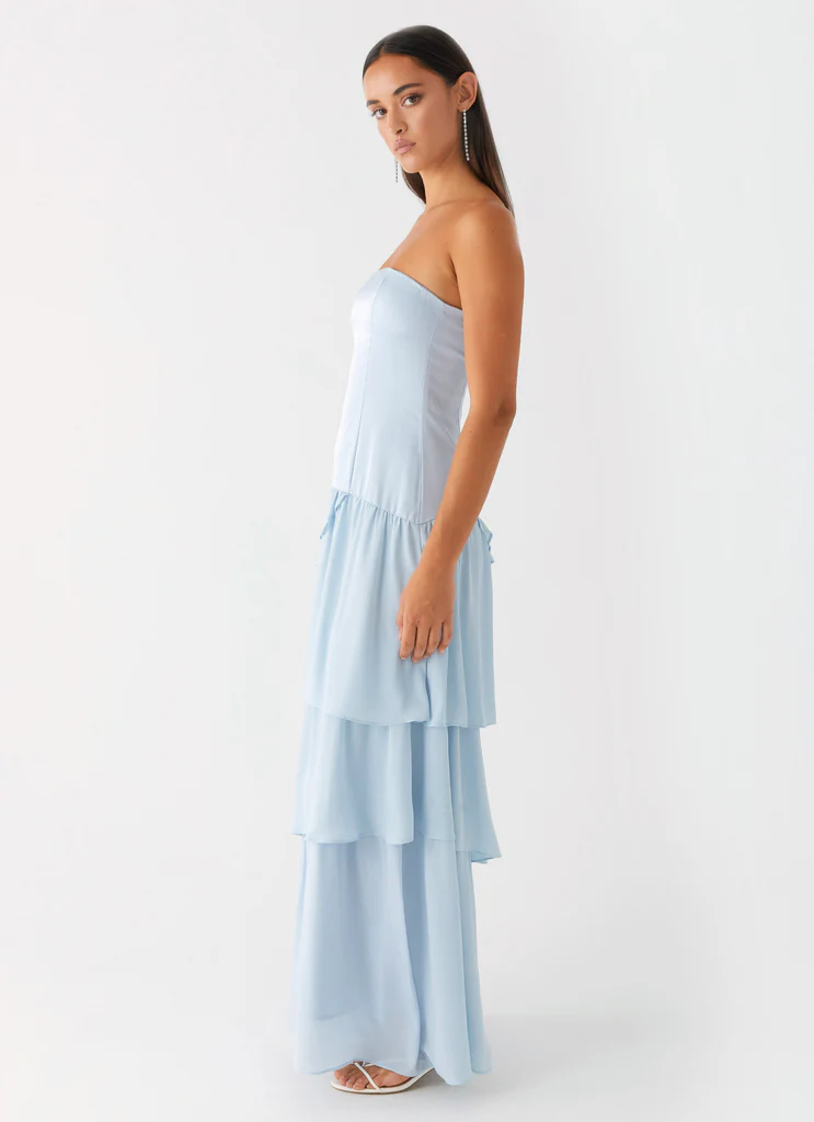 Notre Histoire Robe Maxi - Bleu Pastel