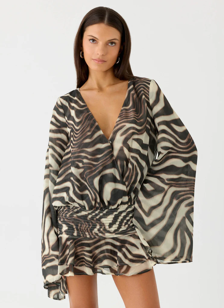 Robe Mini Elisana - Zèbre