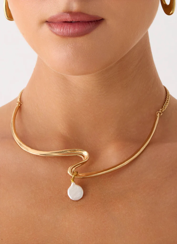 Collier choker Lumen - Or