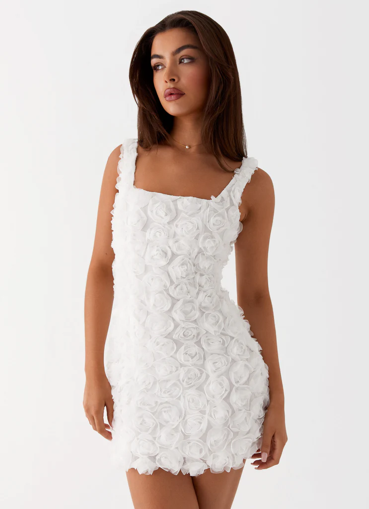 Robe Mini Valentina – Blanc Robe Mini Valentina - Blanc