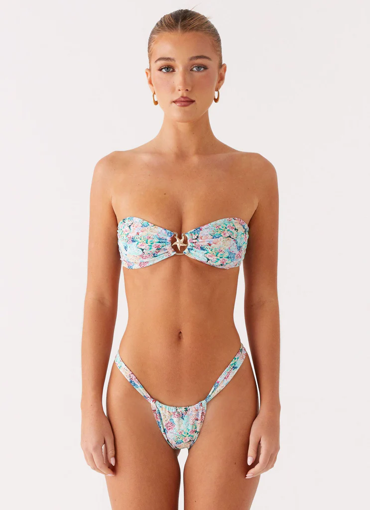 Bas de maillot Airlie Scrunch - Floral Santorini