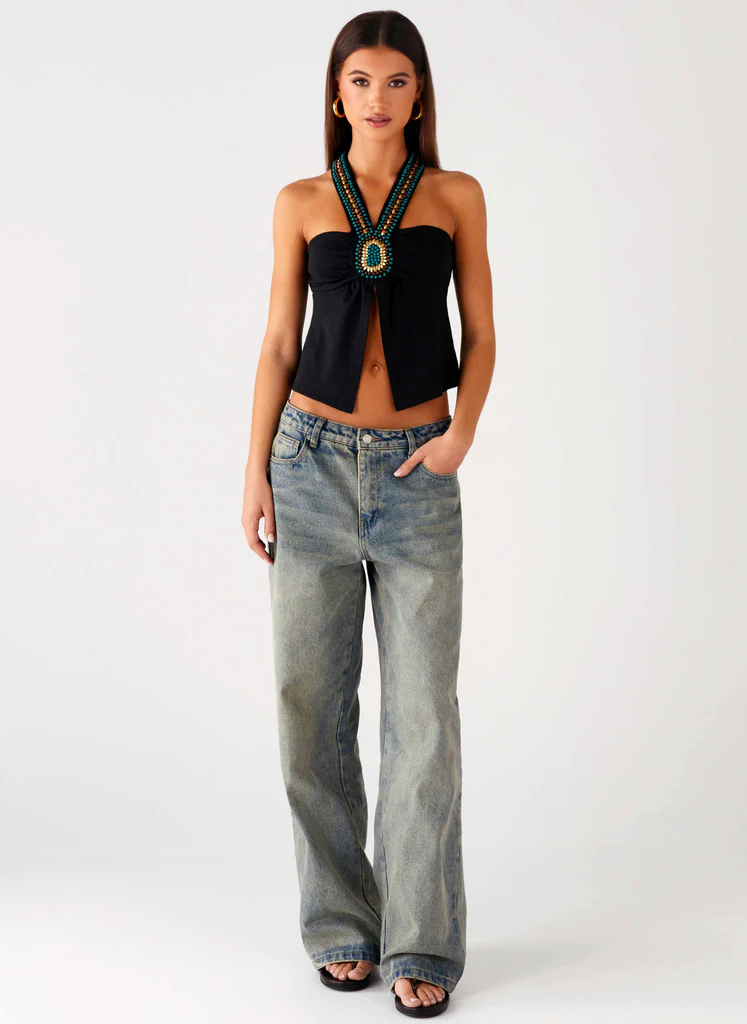 Halter Boheme Breeze - Noir