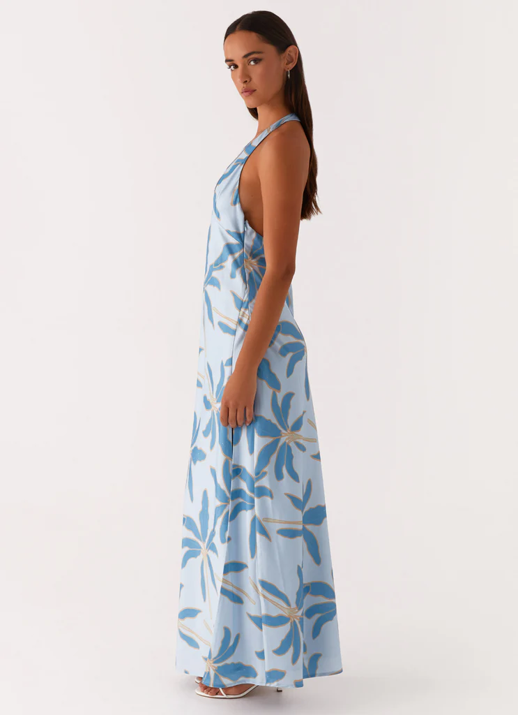 Robe Maxi Angie - Bleu Opulent