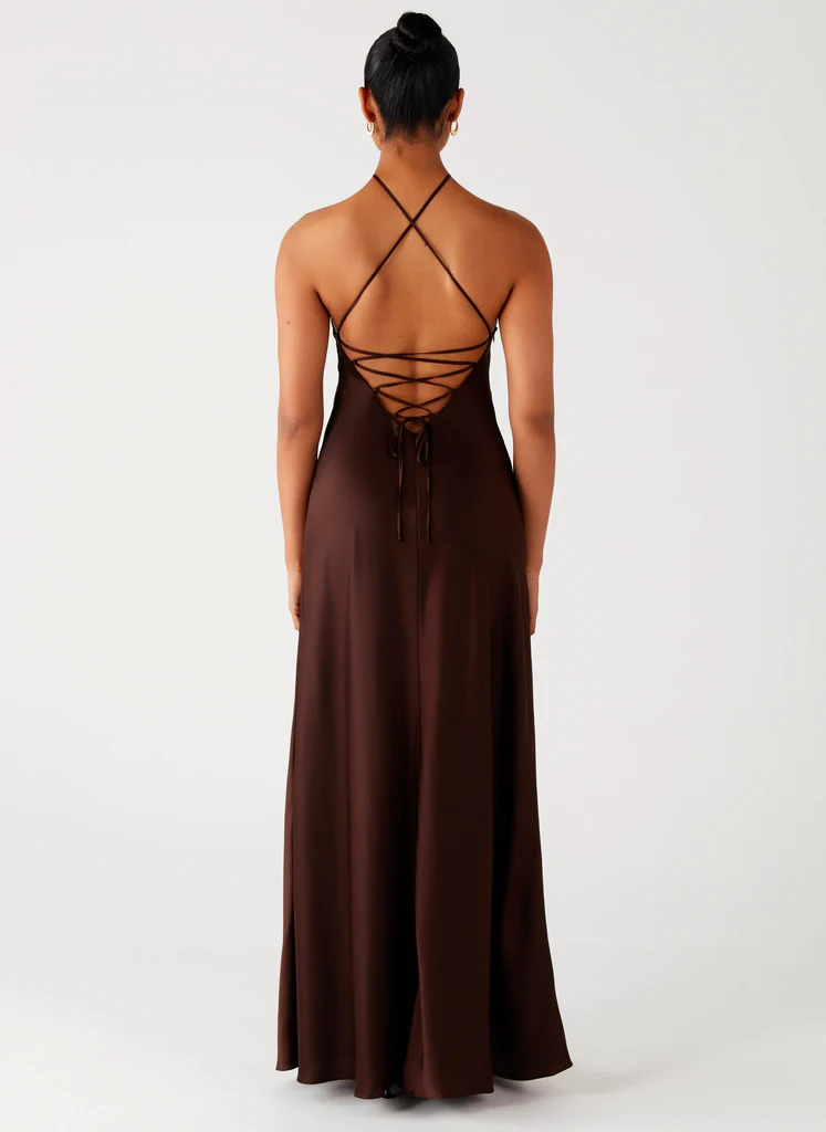 Robe Maxi Tulama - Chocolat