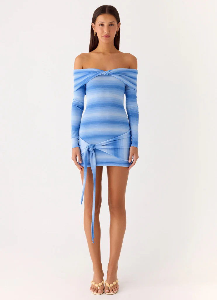 Robe Mini Tricot Gomez Bardot - Céladon
