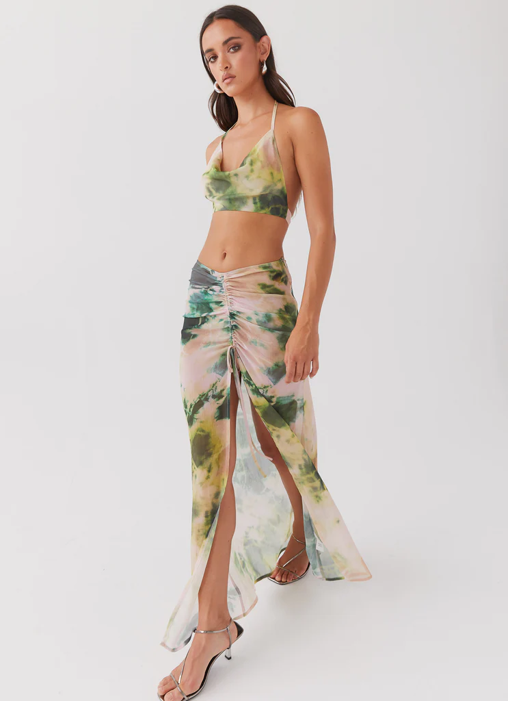 Jupe Maxi Zenta à Ruchés - Forêt tropicale