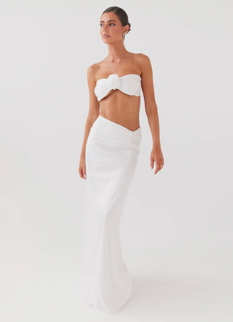 Jupe Maxi Twist Light Crescent - Ivoire