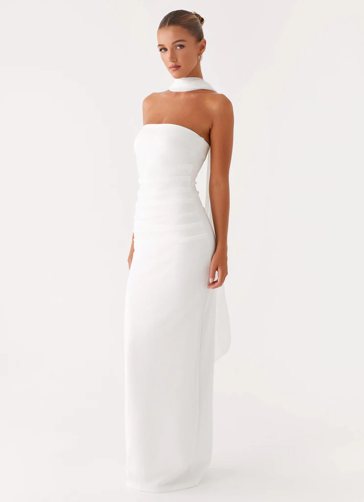 Robe Maxi Libra - Blanc