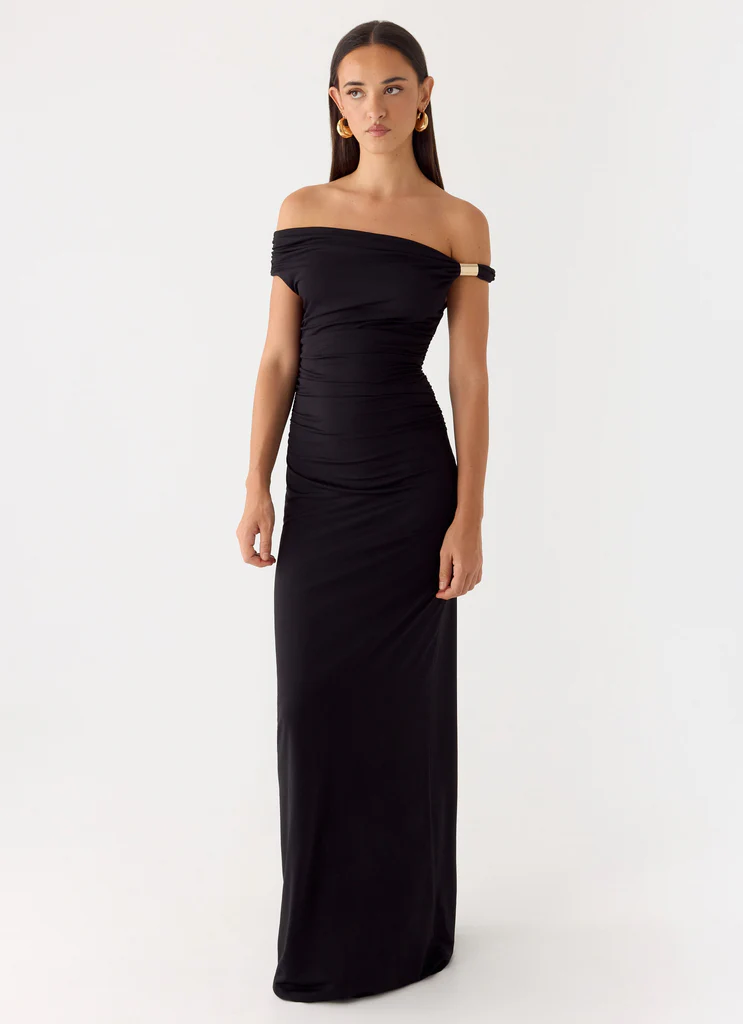 Robe maxi Afterlight - Noir