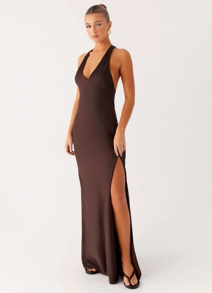 Robe Maxi Angie - Chocolat