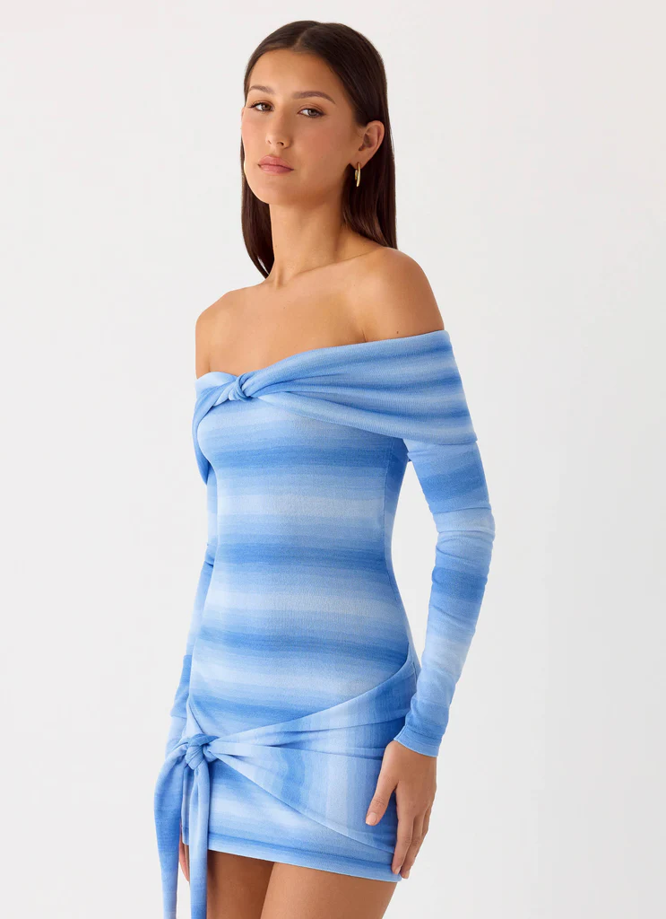 Robe Mini Tricot Gomez Bardot - Céladon