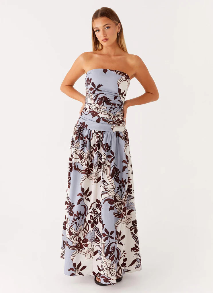 Robe Maxi Carmel - Blossom Bluewood