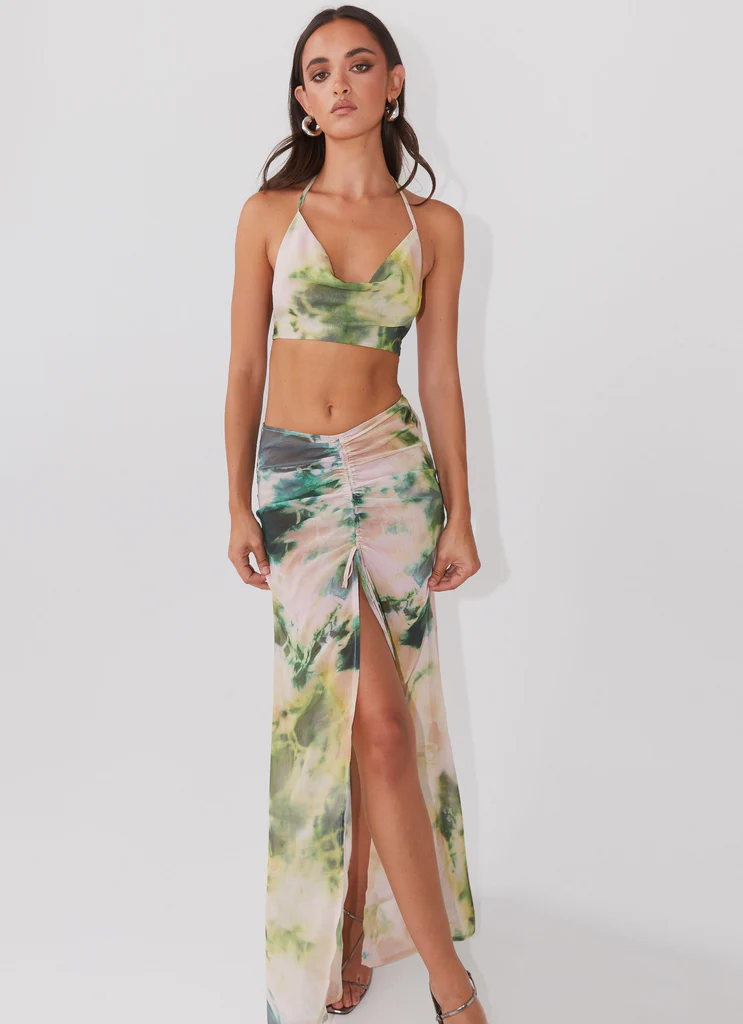 Jupe Maxi Zenta à Ruchés - Forêt tropicale