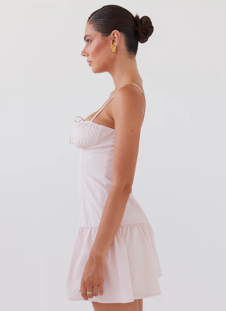 Robe Mini Bustier Charm Romantique – Rose Pêche Robe Mini Bustier Charm Romantique - Rose Pêche