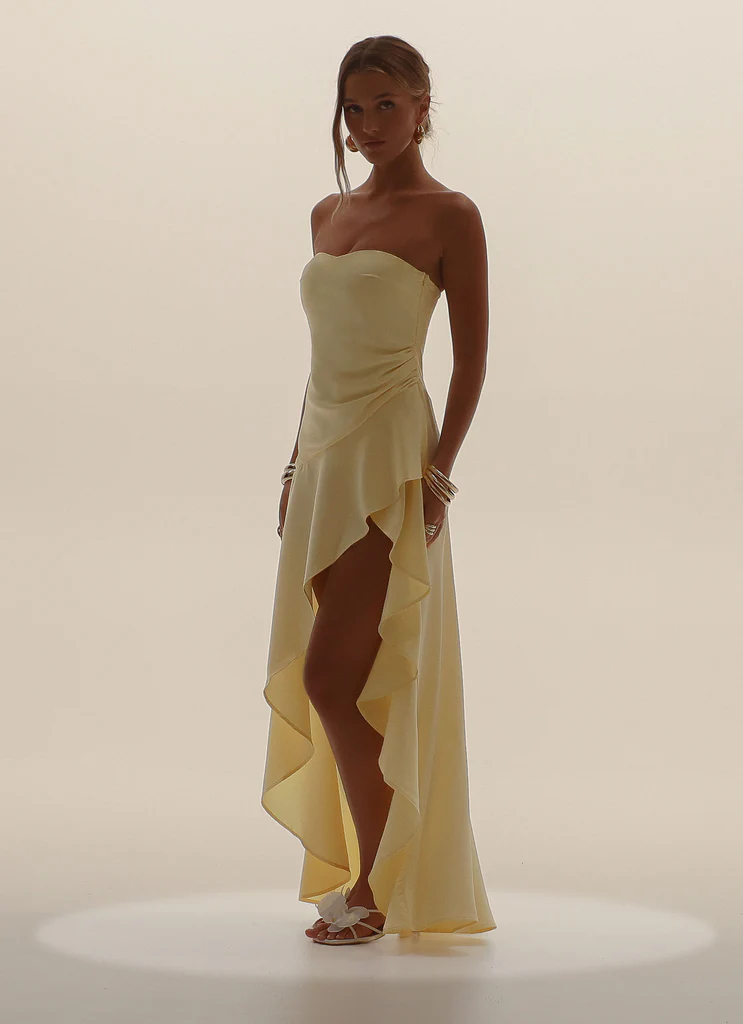 Robe Bodie Maxi - Jaune Pastel