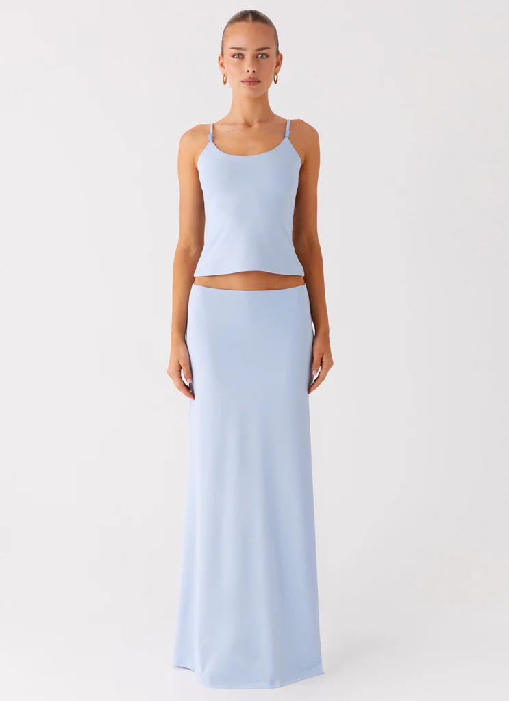 Jupe maxi Like A Flower – Bleu bébé Jupe maxi Like A Flower - Bleu bébé