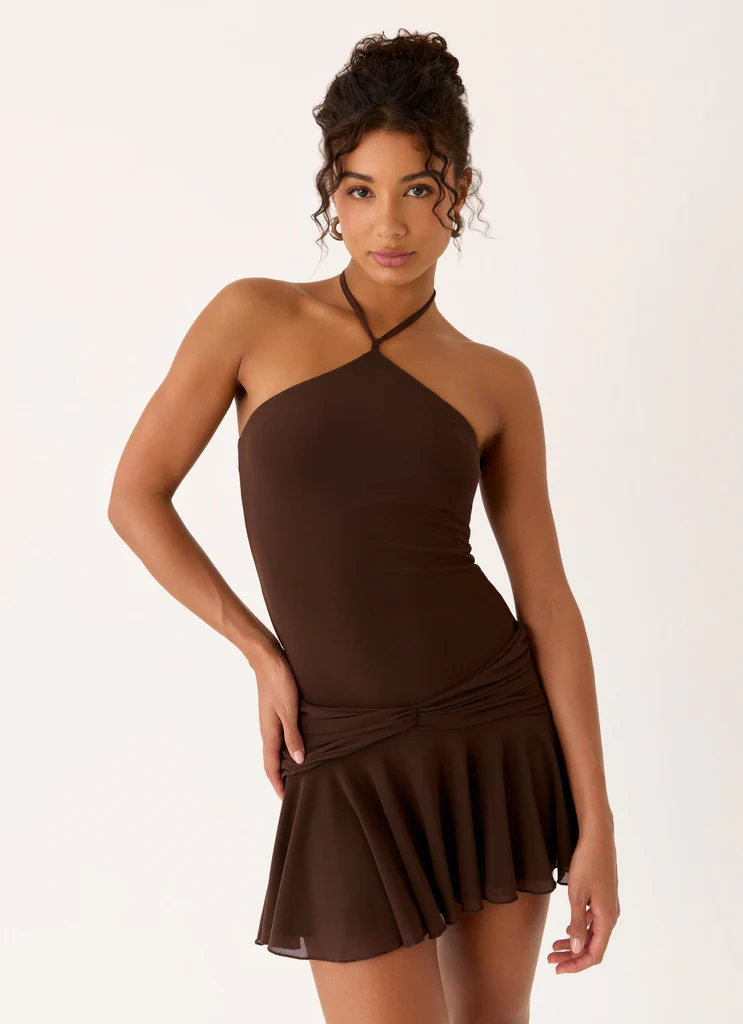 Robe Mini Elektra - Chocolat